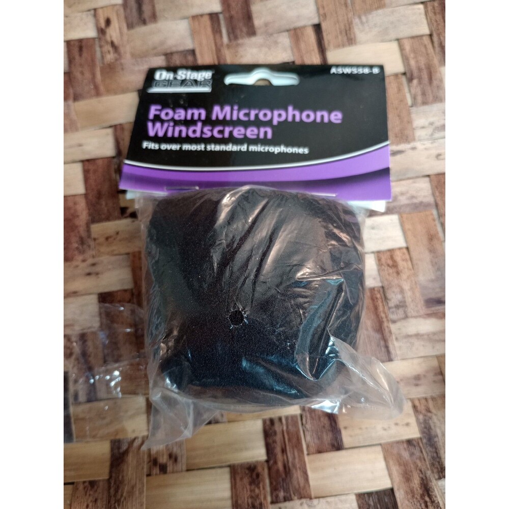 Foam Microphone Windscreen Fit Over Most Standard by On Stage Gear
